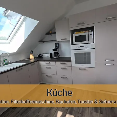 Апартаменты Hoeckelheim - Sternenhimmel - 100qm - 3 Schlafzimmer - Bis 6 Gaeste - Babies Reisen Gratis - Balkon, Garten & Grill - Klimaanlage, Raffstores & Fussbodenheizung - Smart-tv - Kueche Mit Induktionsherd & Spuelmaschine - Nahe Goettingen