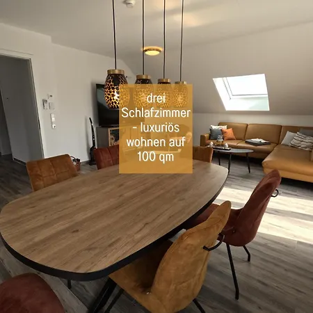 Hoeckelheim - Sternenhimmel - 100qm - 3 Schlafzimmer - Bis 6 Gaeste - Babies Reisen Gratis - Balkon, Garten & Grill - Klimaanlage, Raffstores & Fussbodenheizung - Smart-tv - Kueche Mit Induktionsherd & Spuelmaschine - Nahe Goettingen Northeim