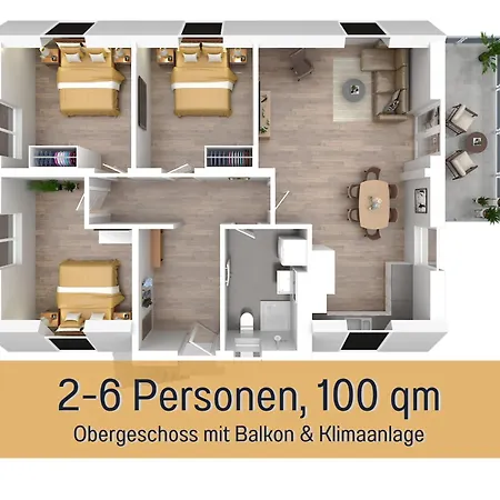 Hoeckelheim - Sternenhimmel - 100qm - 3 Schlafzimmer - Bis 6 Gaeste - Babies Reisen Gratis - Balkon, Garten & Grill - Klimaanlage, Raffstores & Fussbodenheizung - Smart-tv - Kueche Mit Induktionsherd & Spuelmaschine - Nahe Goettingen Apartamento *