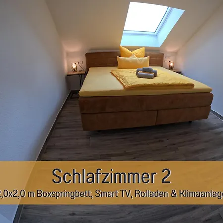 Hoeckelheim - Sternenhimmel - 100qm - 3 Schlafzimmer - Bis 6 Gaeste - Babies Reisen Gratis - Balkon, Garten & Grill - Klimaanlage, Raffstores & Fussbodenheizung - Smart-tv - Kueche Mit Induktionsherd & Spuelmaschine - Nahe Goettingen Appartement