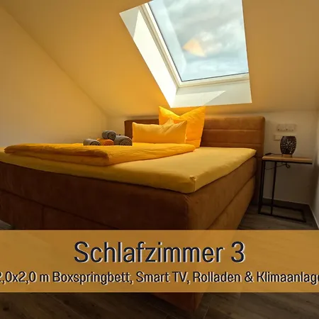 Hoeckelheim - Sternenhimmel - 100qm - 3 Schlafzimmer - Bis 6 Gaeste - Babies Reisen Gratis - Balkon, Garten & Grill - Klimaanlage, Raffstores & Fussbodenheizung - Smart-tv - Kueche Mit Induktionsherd & Spuelmaschine - Nahe Goettingen Appartement