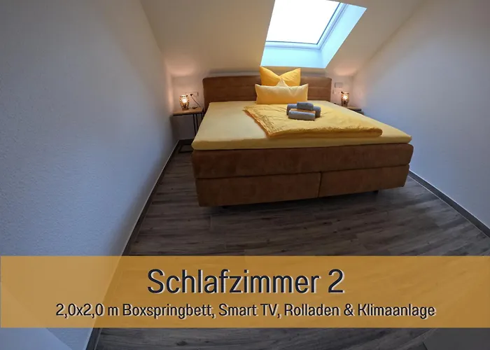 Hoeckelheim - Sternenhimmel - 100qm - 3 Schlafzimmer - Bis 6 Gaeste - Babies Reisen Gratis - Balkon, Garten & Grill - Klimaanlage, Raffstores & Fussbodenheizung - Smart-tv - Kueche Mit Induktionsherd & Spuelmaschine - Nahe Goettingen Апартаменты